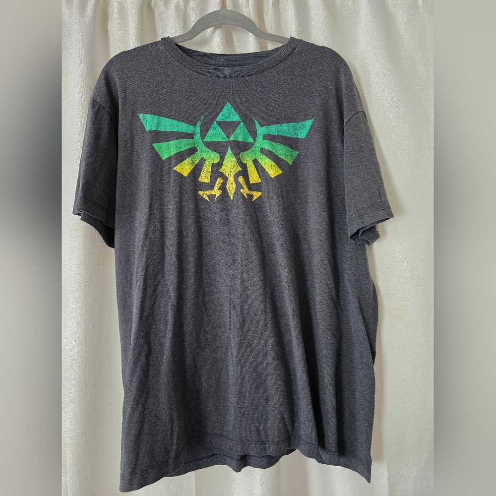 Legend of Zelda Short Sleeve Graphic T-Shirt - Gray Size XL